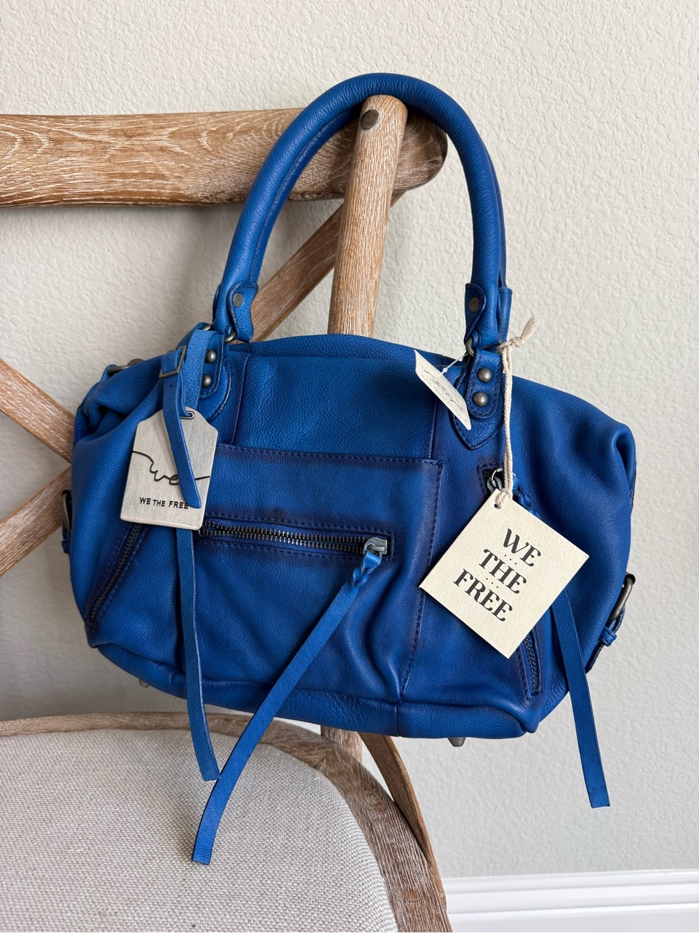 Free people We The Free Baby Emerson Tote Bag sapphire blue